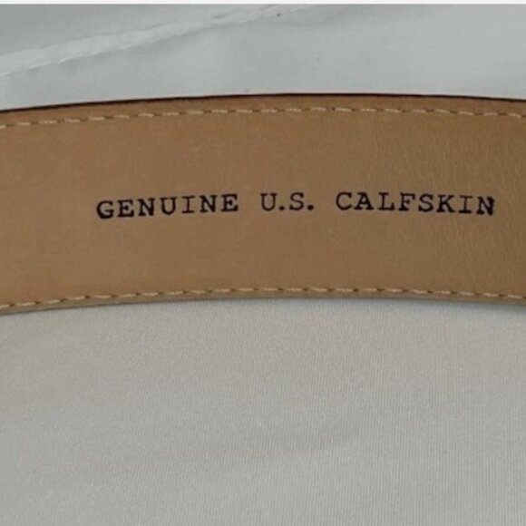 Tecovas Brown Genuine US Calfskin Leather Belt Mens Size 44 Handmade In Mexico - Picture 6 of 6